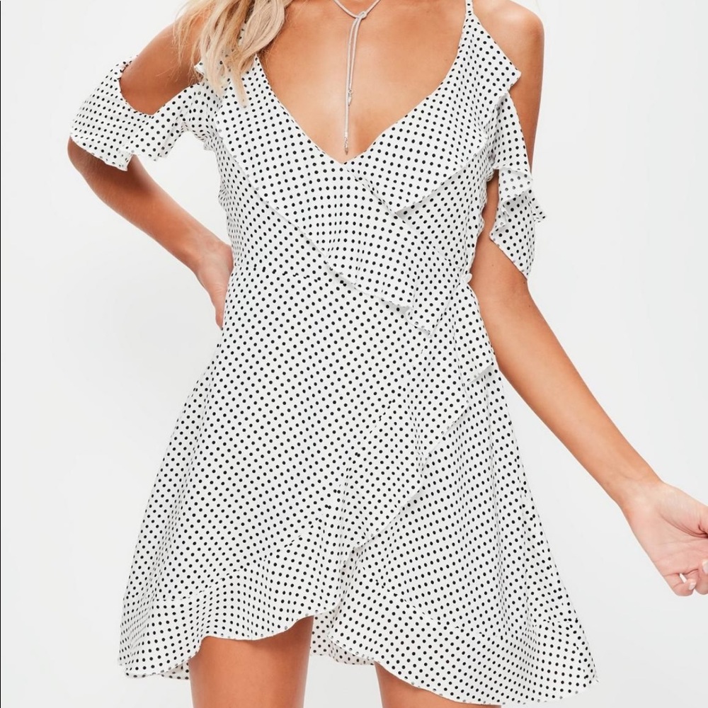 White Polka Dot Dress